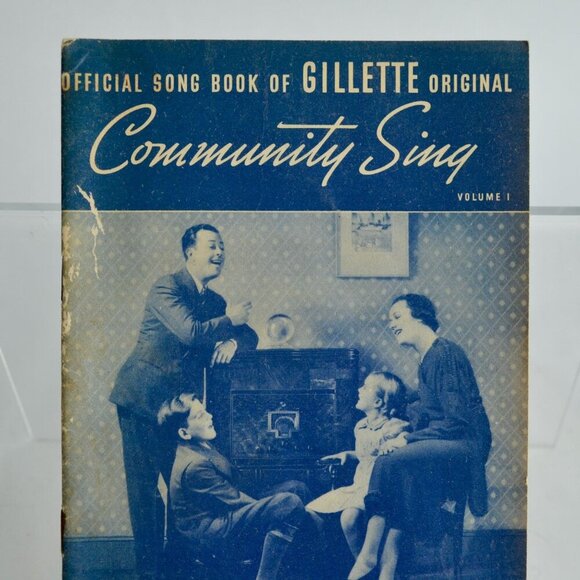 Vintage 1936 Gillette Community Sing Booklet Razor Advertising Songbook - Picture 2 of 5